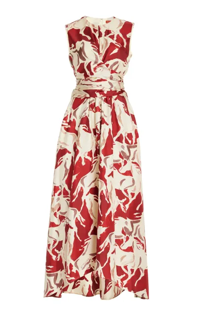 Altuzarra Penny Printed Silk Maxi Dress In Grenadine