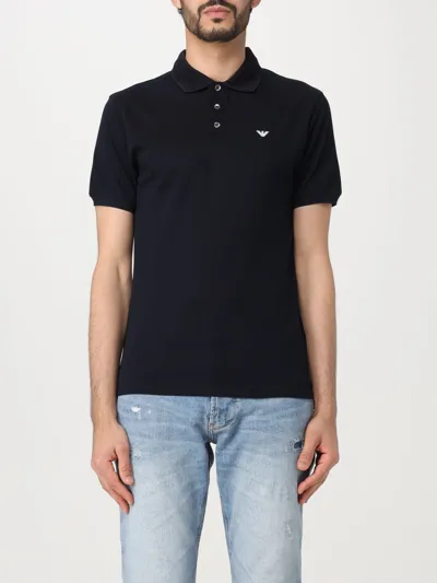 Emporio Armani Polo Shirt  Men Color Blue