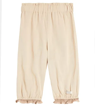 Donsje Baby Ruffled Pants In Rose Mocha