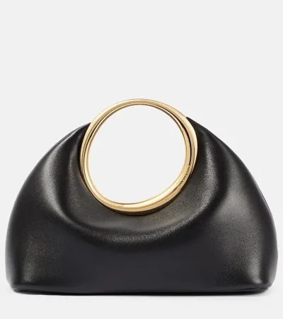 Jacquemus Le Petit Calino Mini Leather Tote Bag In Black