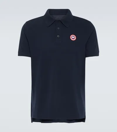 Canada Goose Beckley Cotton Polo Shirt In Blau