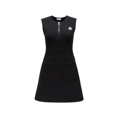 Moncler Collection Cotton Blend Dress Black