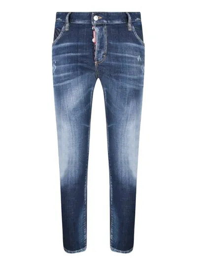 Dsquared2 Blue Cotton Jeans