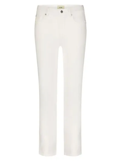 Dl1961 Mara Straight Mid-rise Instasculpt Ankle Jeans In White