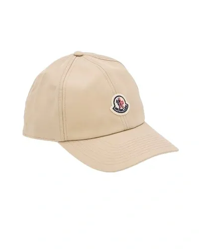 Moncler Baseball Cap In Beige