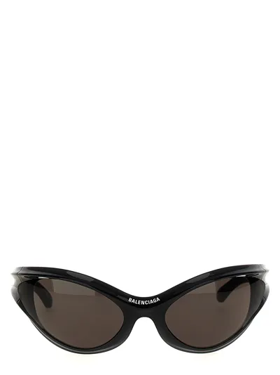 Balenciaga Dynamo Round Sunglasses In Black