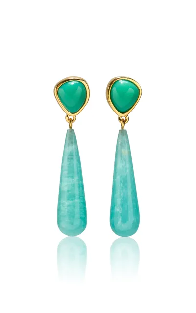 Lizzie Fortunato Alaria Drop Earrings In Blue