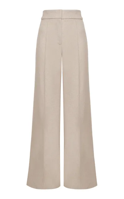 Andres Otalora Mi Nativa High-rise Wide-leg Pants In Neutral