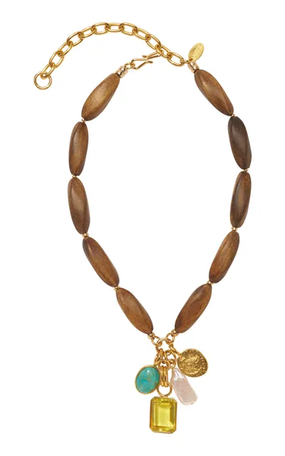 Lizzie Fortunato Marilla Necklace In Brown