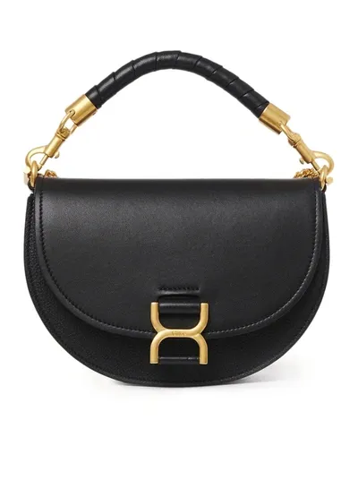 Chloé Marcie Chain Flap Bag In Black