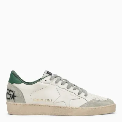 Golden Goose Ballstar White/green Low Sneaker Men