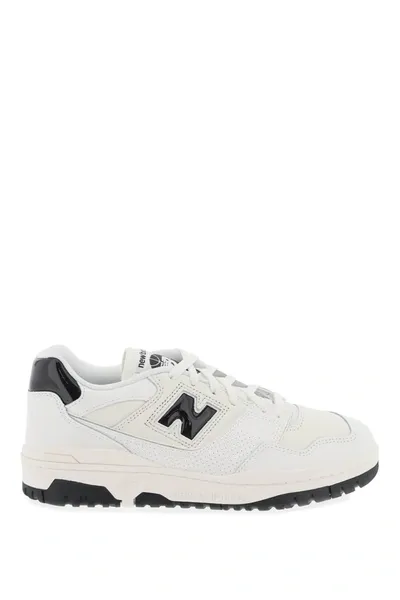 New Balance '550 Patent Leather Sneakers In White