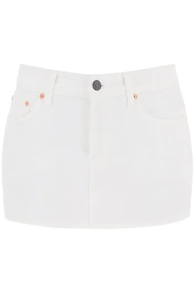 Wardrobe.nyc Denim Mini Skirt In White