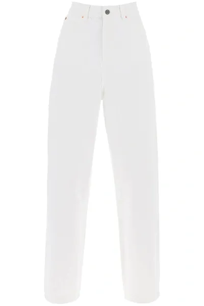 Wardrobe.nyc Jeans Loose A Vita Bassa In White