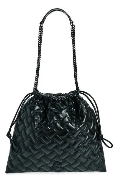 Kurt Geiger Kensington Drawstring Drench Bag In Black