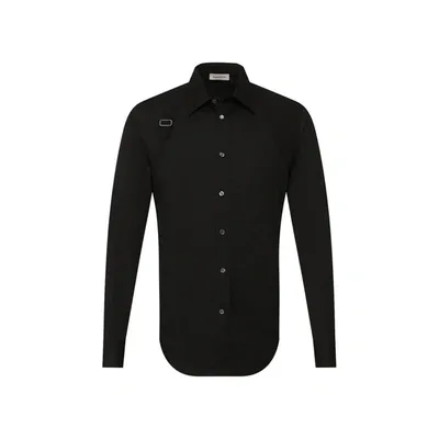 Alexander Mcqueen Cotton Shirt In Black