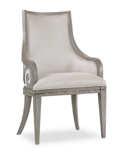 Hooker Furniture Juliet Arm Chair, Set Of 2 In Gray Metallic