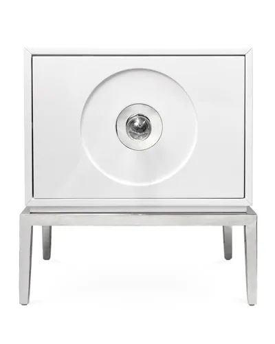 Jonathan Adler Channing Large Side Table In White