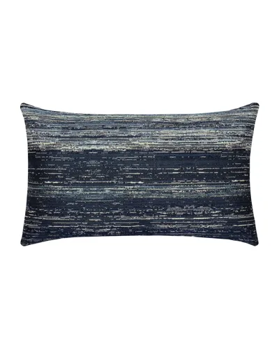 Elaine Smith Textured Lumbar Sunbrella Pillow In Indigo