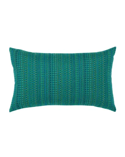 Elaine Smith Eden Texture Lumbar Sunbrella Pillow, Blue