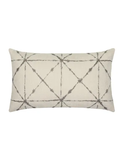 Elaine Smith Trilogy Lumbar Sunbrella Pillow, Taupe