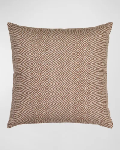 Elaine Smith Kanga Sunbrella Pillow In Nutmeg