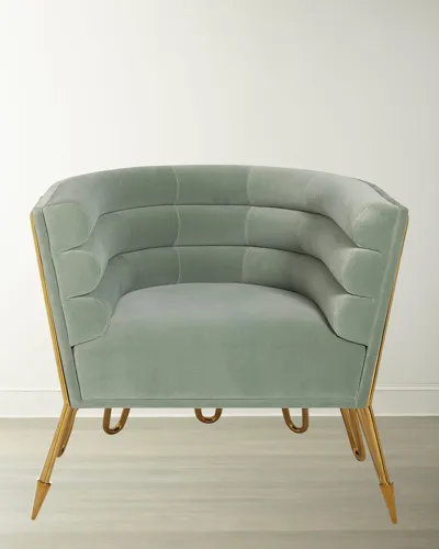 Jonathan Adler Maxime Club Chair In Lido Celadon