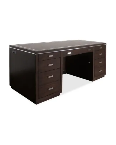 Hooker Furniture House Blend Junior Executive Desk In Brown