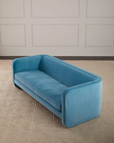 Jonathan Adler Sunset Sofa In Venice Azure