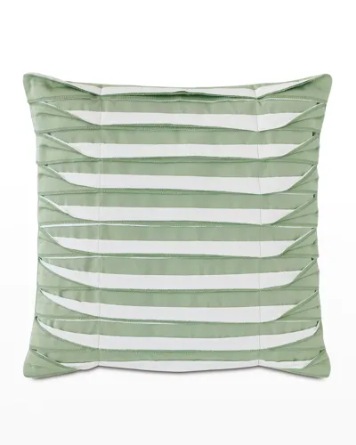 Eastern Accents Plisse Pleated Decorative Pillow In Celadon