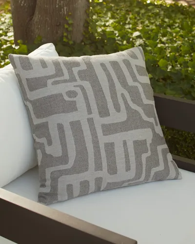 Elaine Smith Noble Outdoor Pillow In Pewter