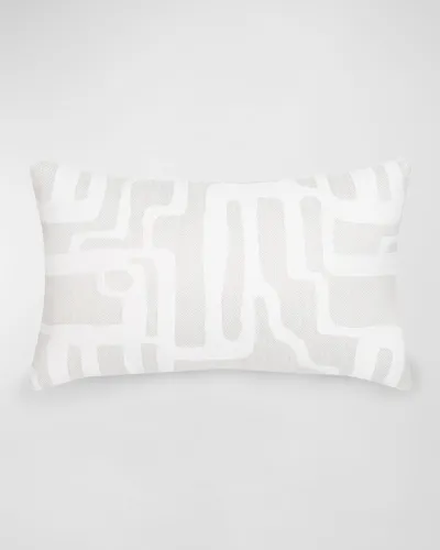 Elaine Smith Noble Outdoor Lumbar Pillow In Alabaster