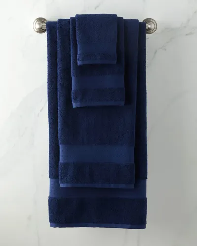 Ralph Lauren Dawson Cotton Wash Towel In Navy