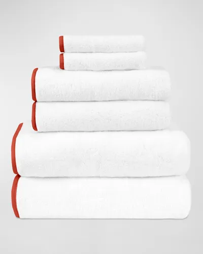 Home Treasures Bodrum 6-piece Towels Set In White Lobster