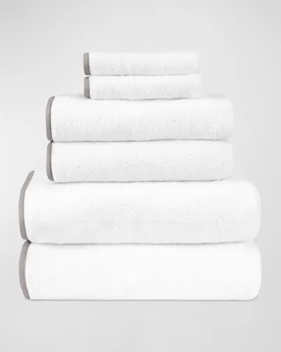 Home Treasures Bodrum 6-piece Towels Set In White Chrome