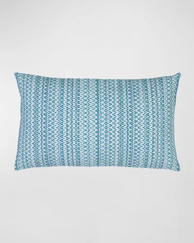 Elaine Smith Kaleidoscope Lumbar Pillow, 12' X 20" In Lagoon