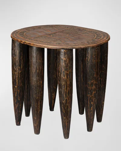 Jamie Young Naga Stool In Brown