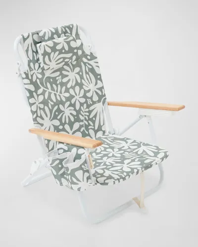 Sunnylife Luxe Beach Chair In Olivecream