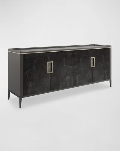 Caracole Super Nova Sideboard In Cosmos Black