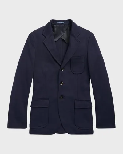 Ralph Lauren Kids' Boy's Tailored Interlock Sport Coat In Navy