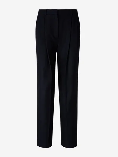 Totême Mid-rise Straight Pants In Black