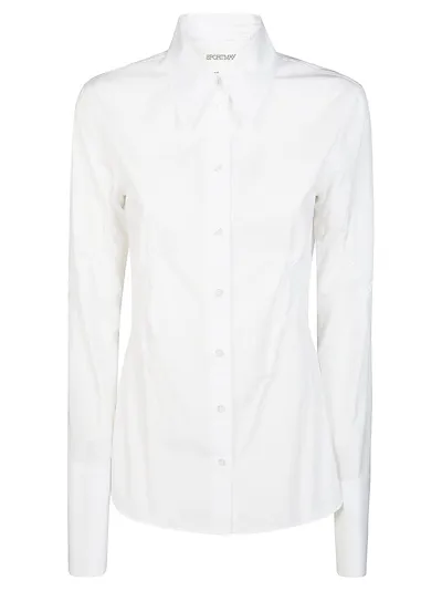 Sportmax Buttoned Long In White