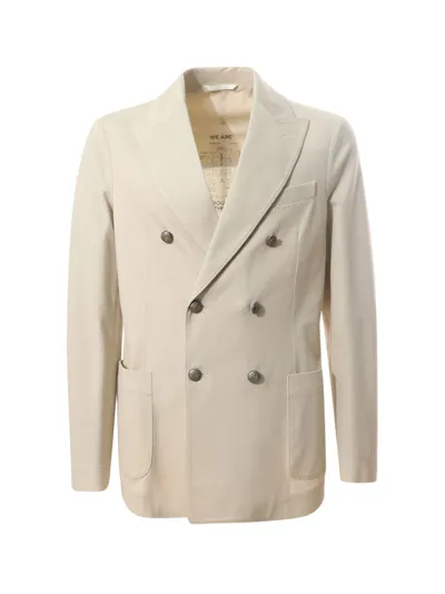 Circolo 1901 Circolo Double-breasted Jacket In White