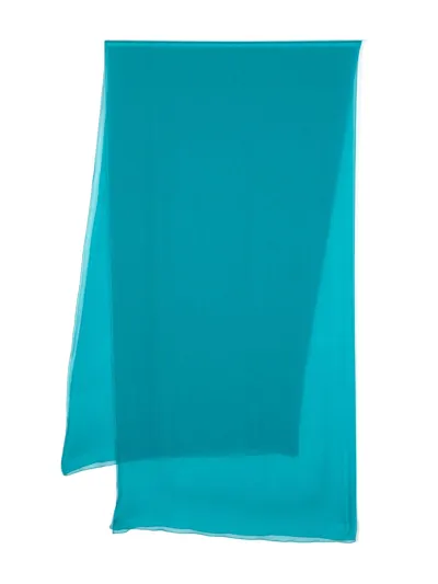 Alberta Ferretti Chiffon-crepe Silk Scarf In Multicolor