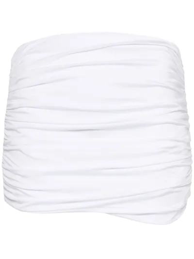 Philosophy Di Lorenzo Serafini Ruched Mini Skirt In White