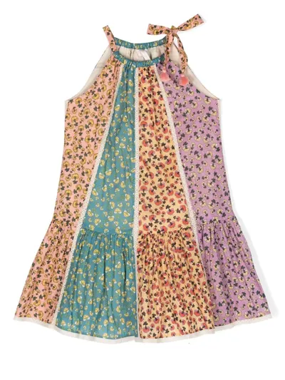 Zimmermann Kids' Little Girl's & Girl's Colorblocked Floral Dress In Spliced Ditsy Floral