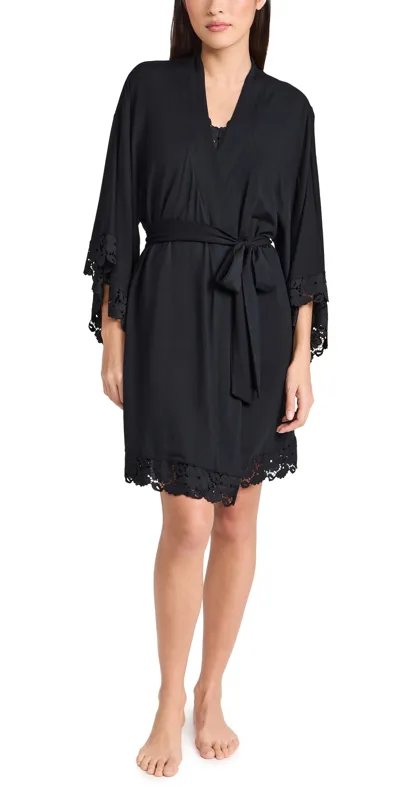 Eberjey Naya Robe Black