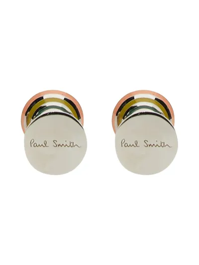 Paul Smith Cufflinks With Logo In Multicolour