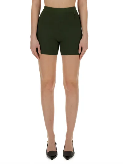 Jacquemus Le Short Pralu Knitted Shorts In Green