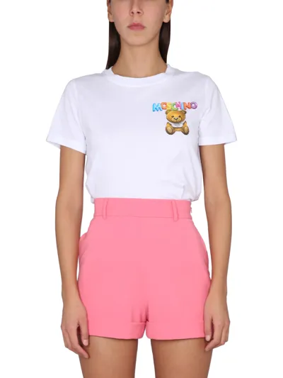 Moschino Teddy Bear T-shirt In White